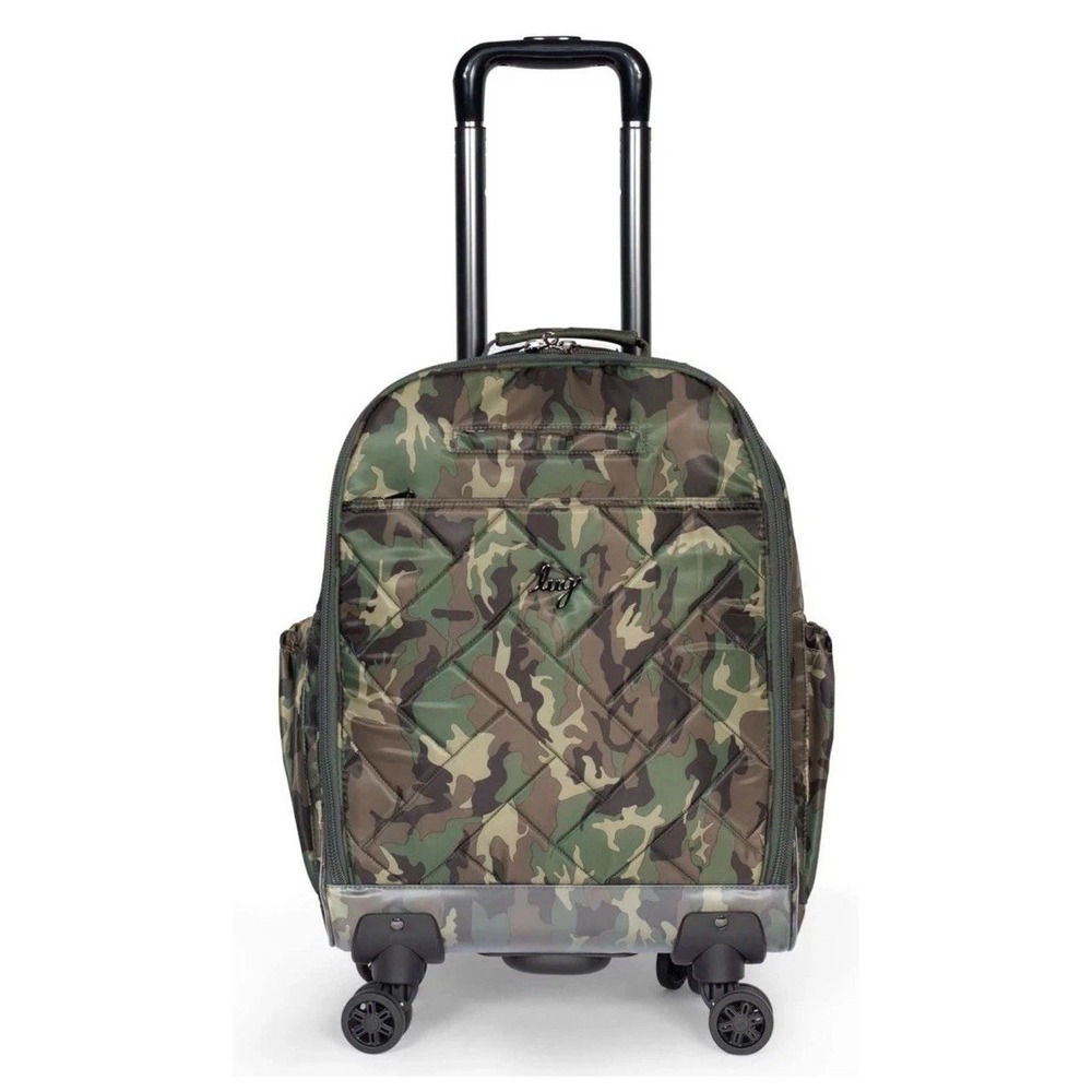 NWT Lug Porter 2 Camo Green Rolling Carry On Luggage Spinner Suitcase Light